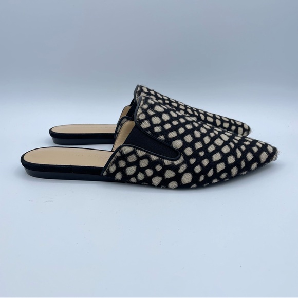 Jenni Kayne Honey Giraffe Mules 7 Black & Natural - Picture 2 of 16